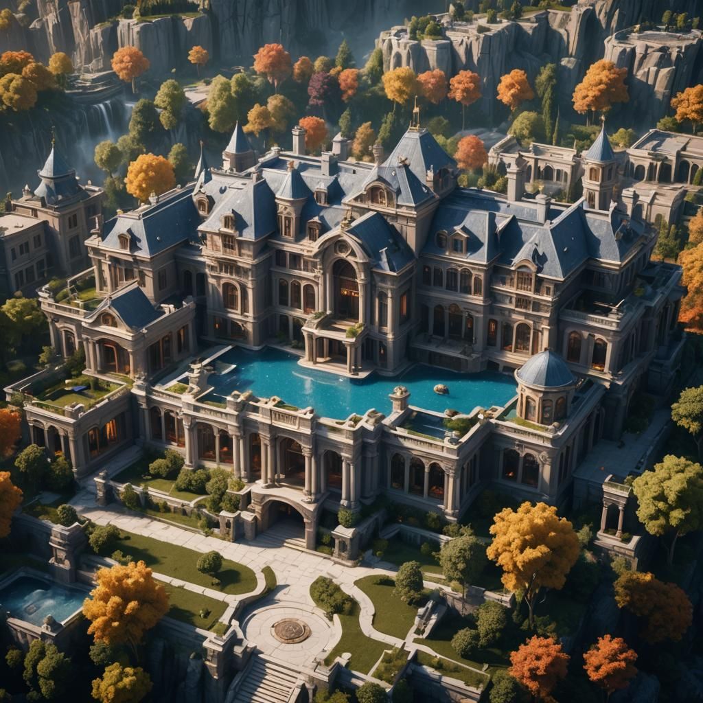 modern mega mansion