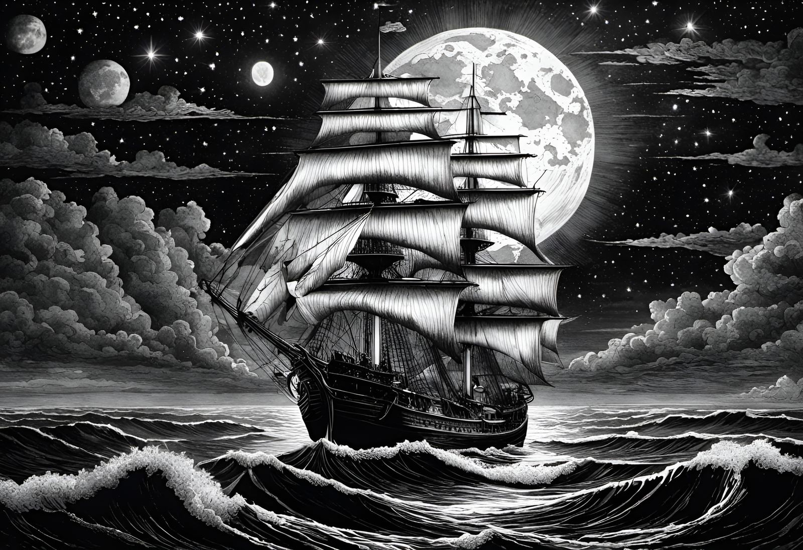 The Black Galleon Sails Again  by @Debb