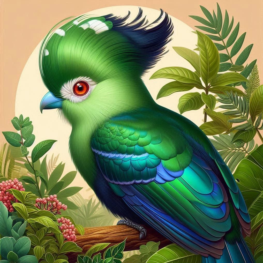 Schalow's Turaco bird attempt