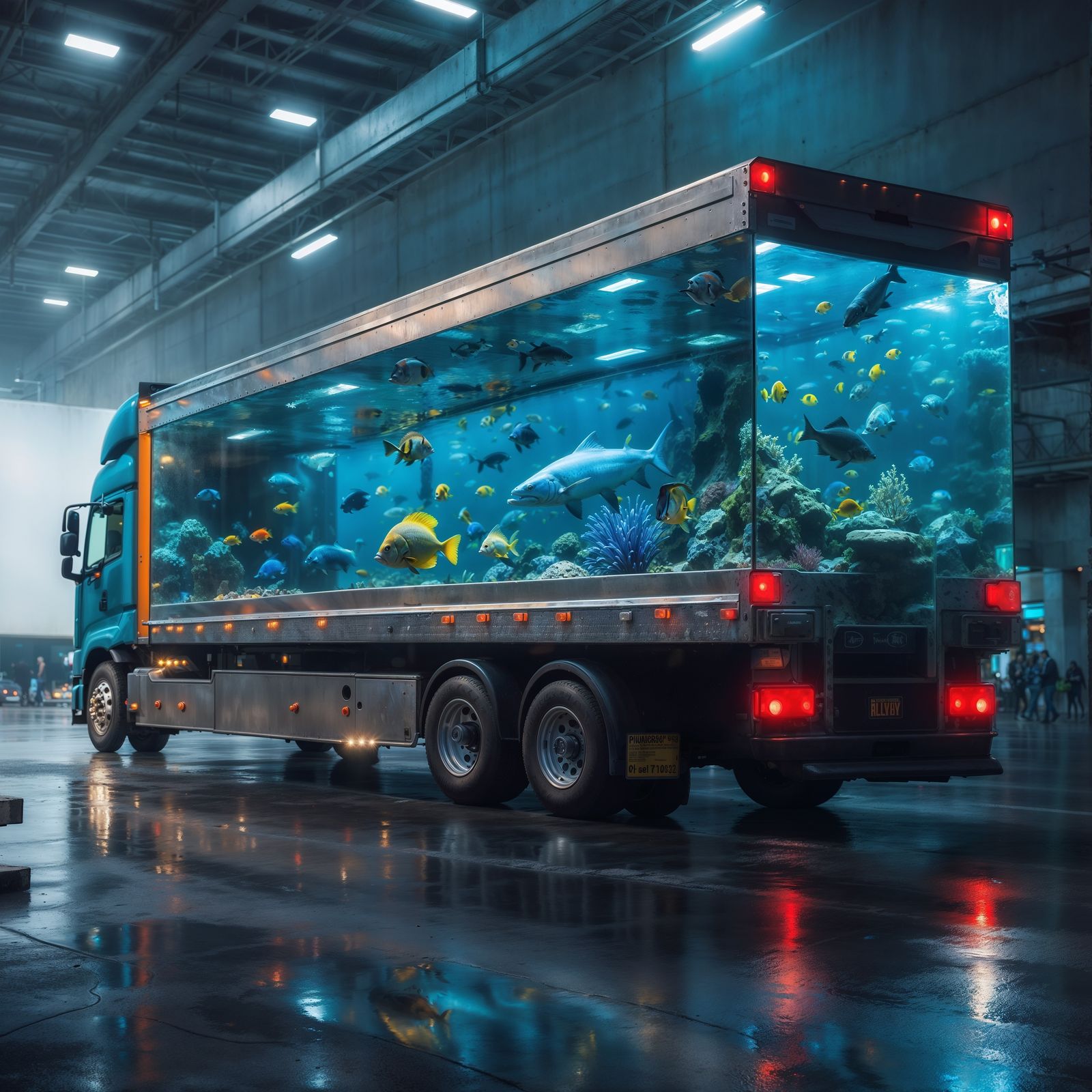 Semi Truck Aquarium