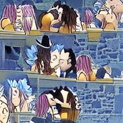 Gajevy gajeel and levy kissing