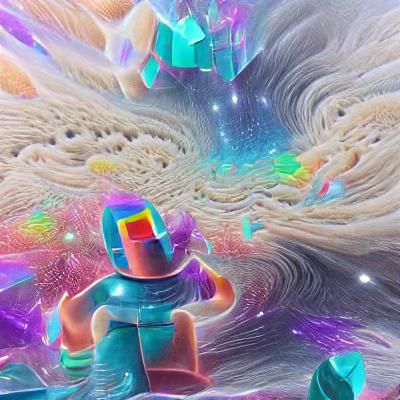 AI Art Generator: Roblox GFX with an avatar in the pool