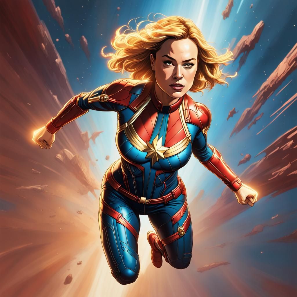 Captain Marvel - AI Generated Artwork - NightCafe Creator