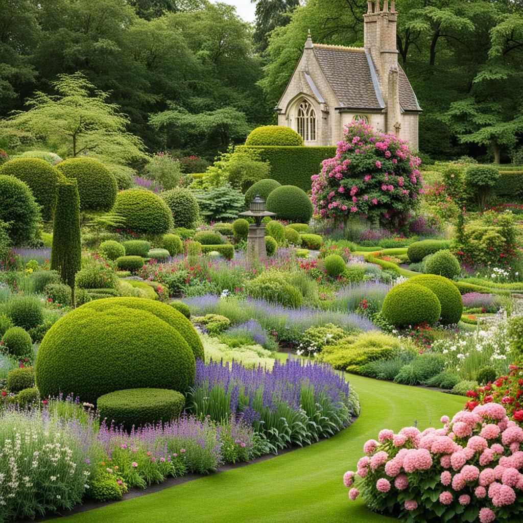 Traditional English garden