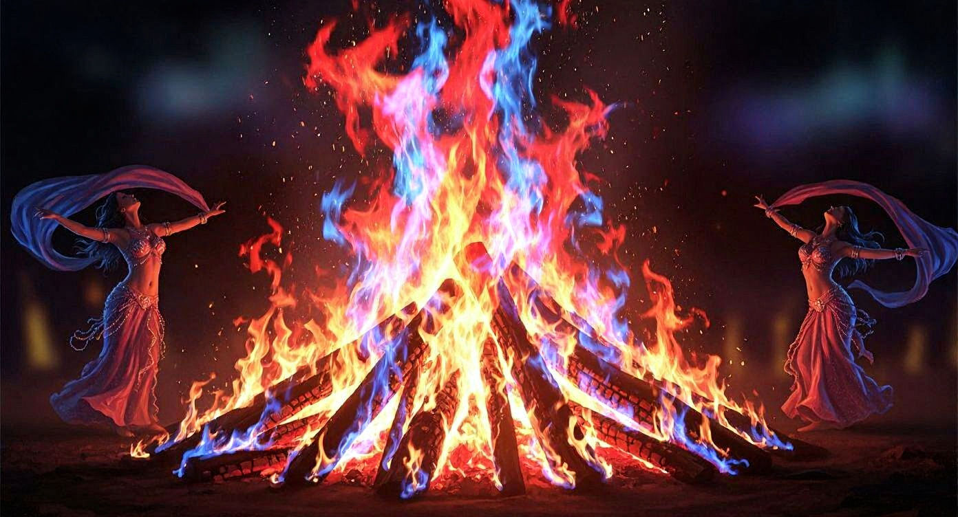 Campfire of Dancing Colours 