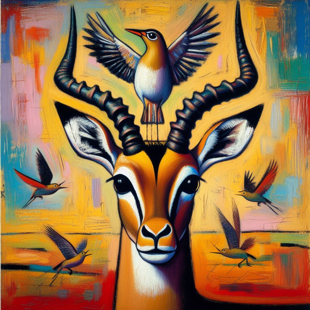 Antelope and Tick-eating Birds