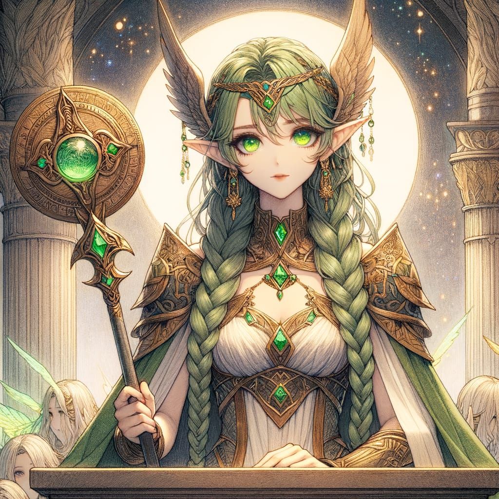 Emerald Valkyrie  by @The Lore Address