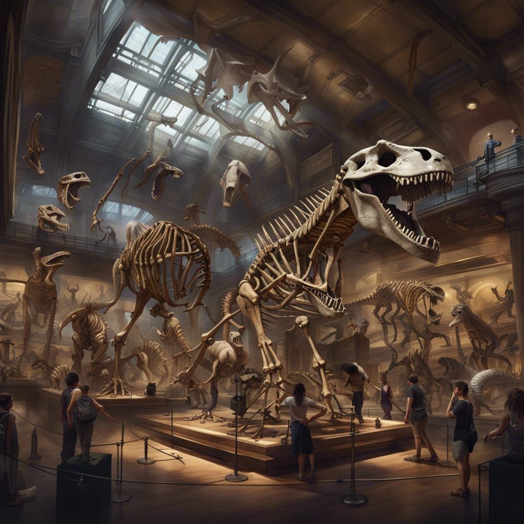 Dinosaur Museum  by @Crystal Kitsune 