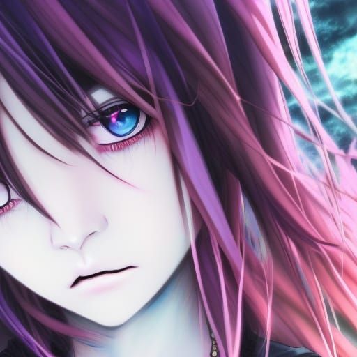 Unhappy Anime Girl - AI Generated Artwork - NightCafe Creator