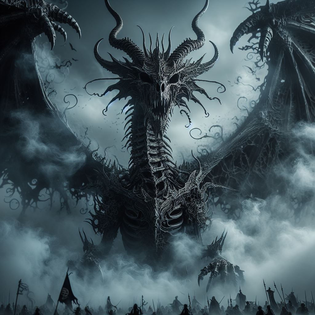 Grimdark Skeletal Dragon