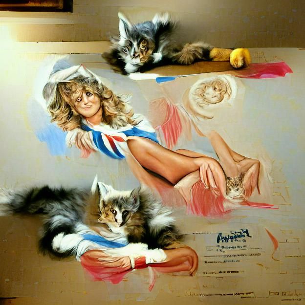 farrah fawcett kitten ingres