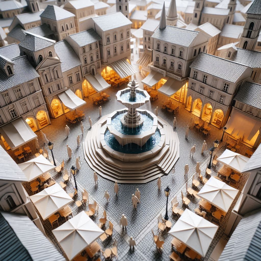 Origami town