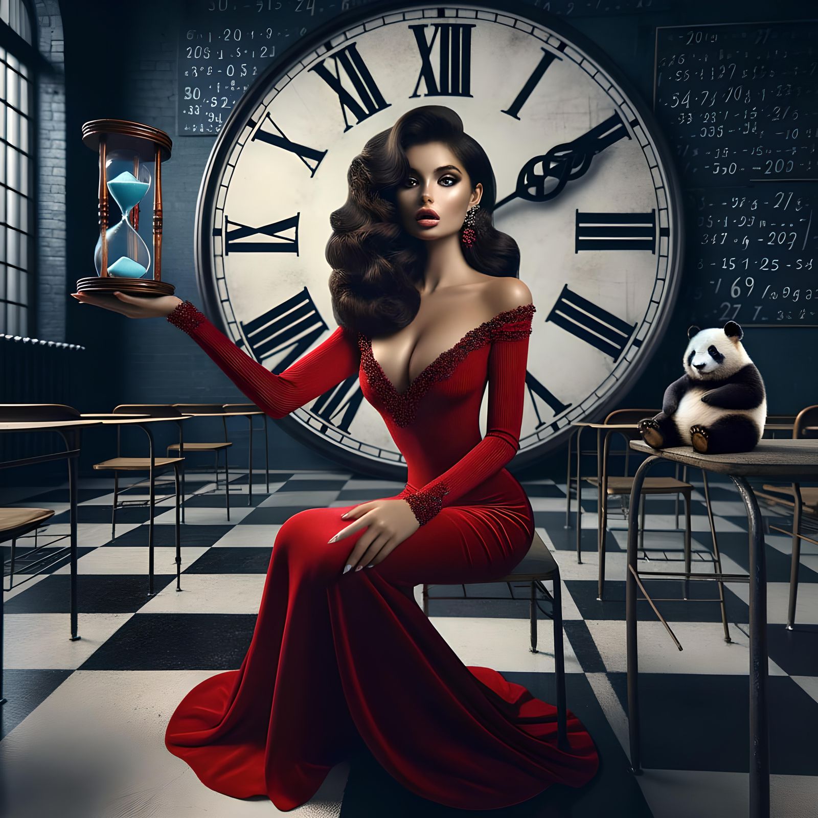 When the clock strikes 13 AI Generated Artwork NightCafe Creator