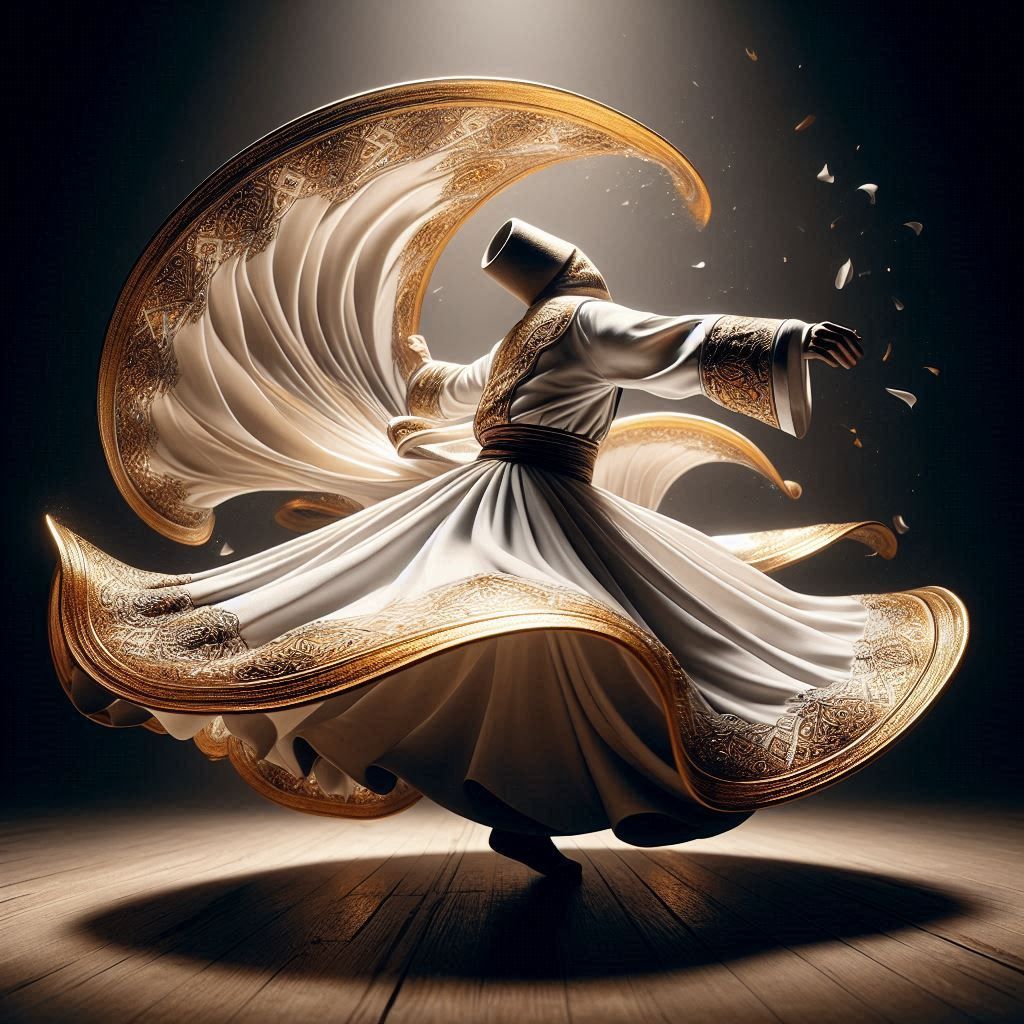 Surrealist whirling dervish 3