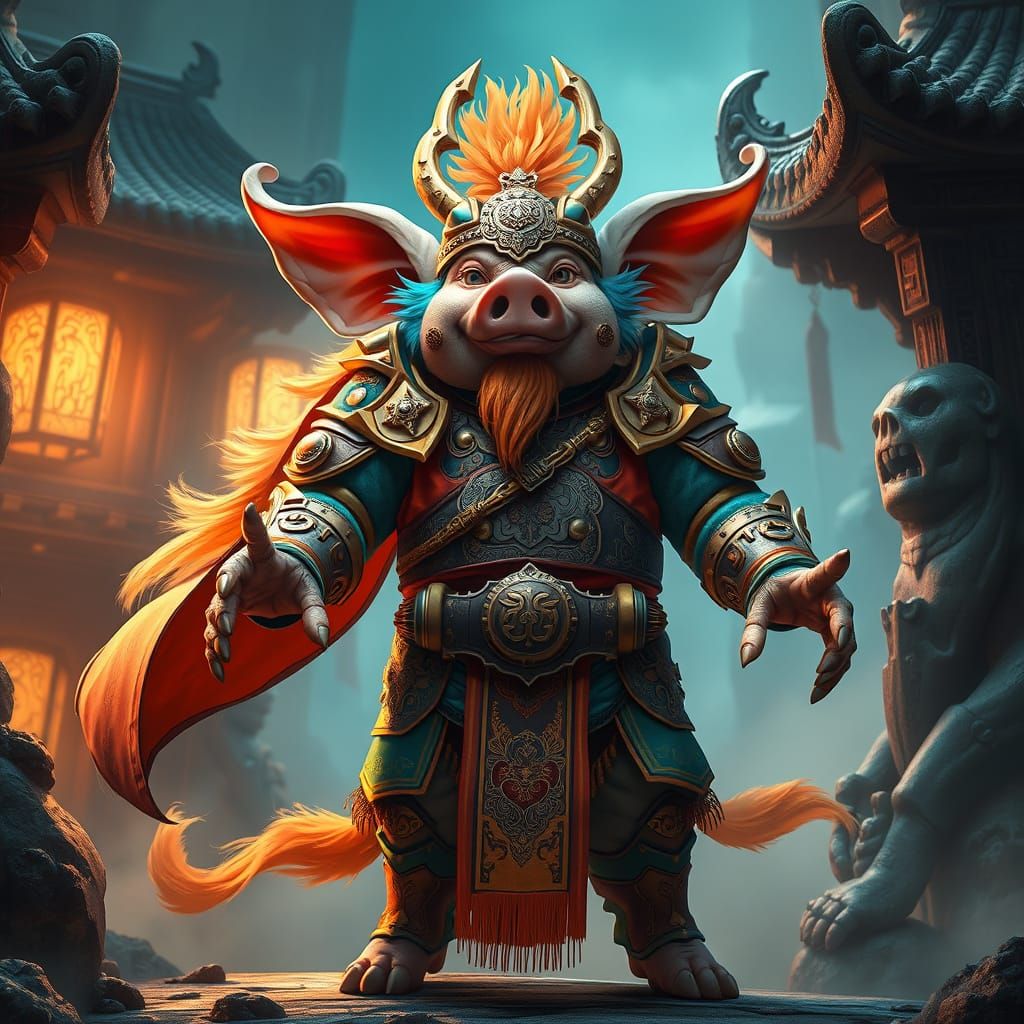 Zhu Bajie (猪八戒) "Pigsy", one of the main characters in Journey to the West (西游记)