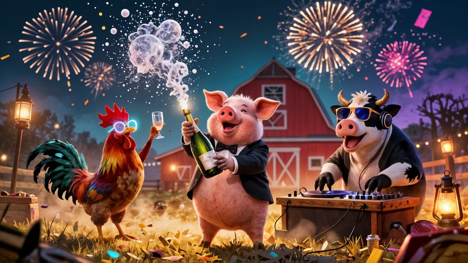 Ringing in the Moo Year!  by @Lisa Beg - Art of My Heart