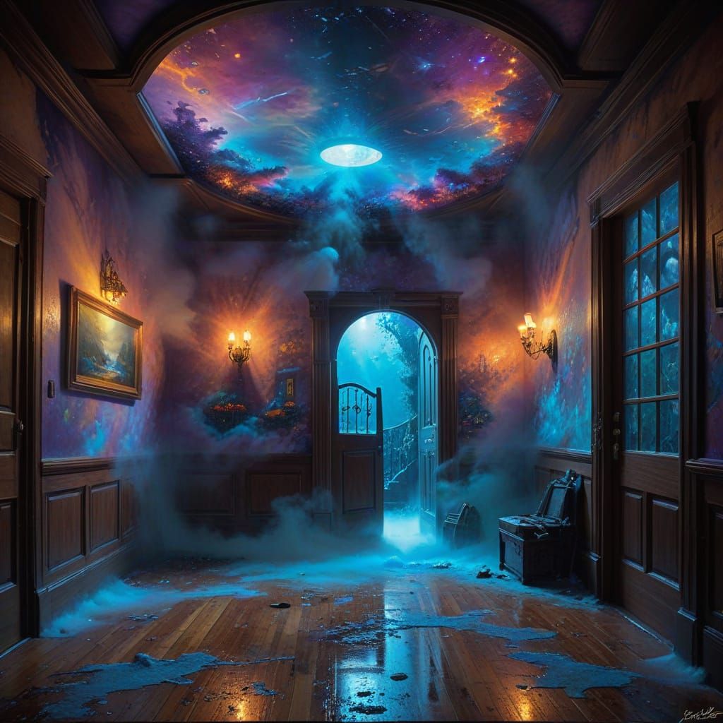 Unreal reality, eye deceiving visions, wibbly wobbly walls, disappearing and appearing ceiling, impossible dimensions a room that's not a ro...