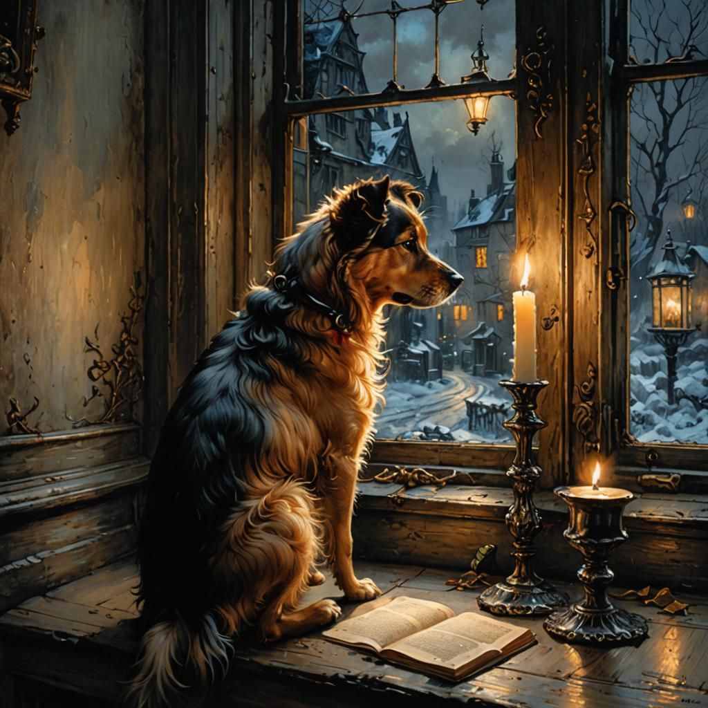 Waiting by candlelight for you to come back..   by @TheFireElemental