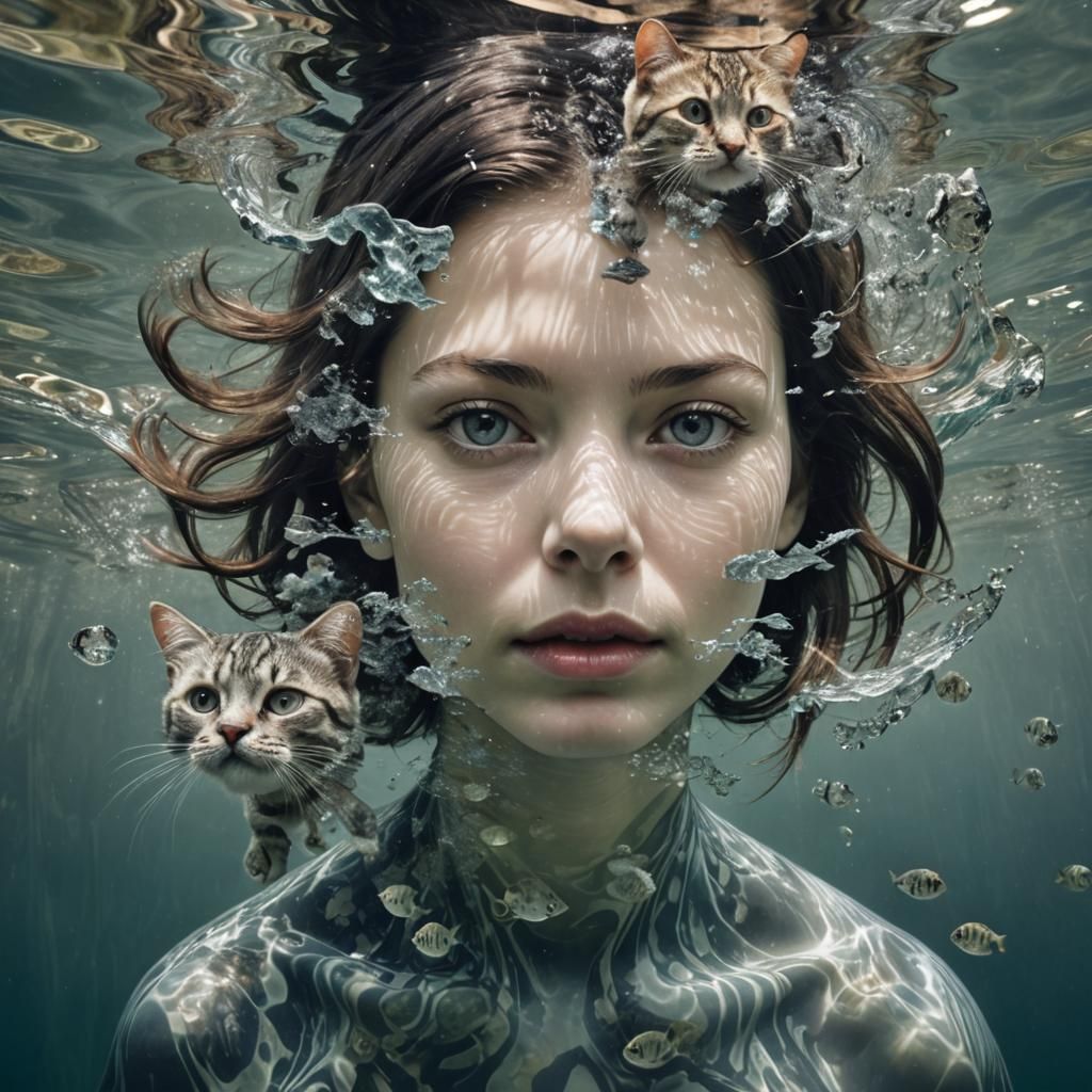 Swimming with the cats