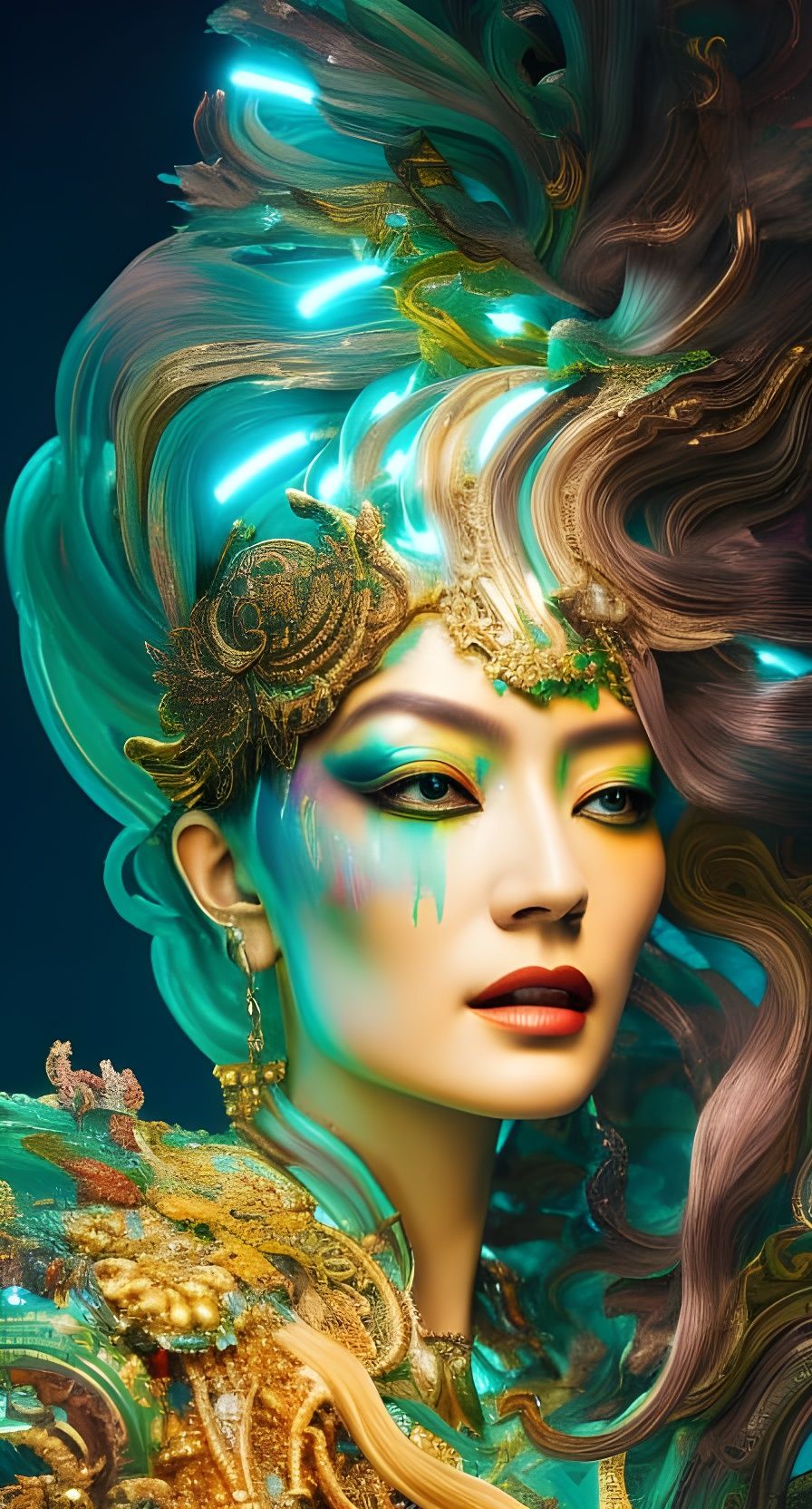 Queen Of The Sea - Ai Generated Artwork - Nightcafe Creator