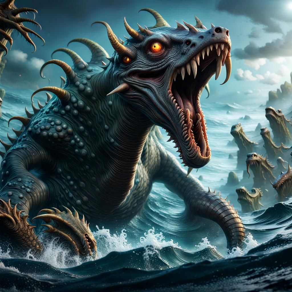 sea monster extreme level 8k hdr 3D Game Cinematic Feel, Epic 3D Videogame  Graphics, Intricately Detailed, 8K Resolution, Dynamic Lighting,... - AI  Generated Artwork - NightCafe Creator