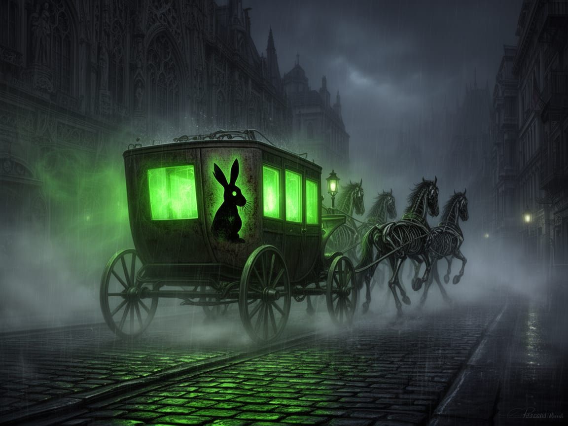 Spectral Carriage In Rain
