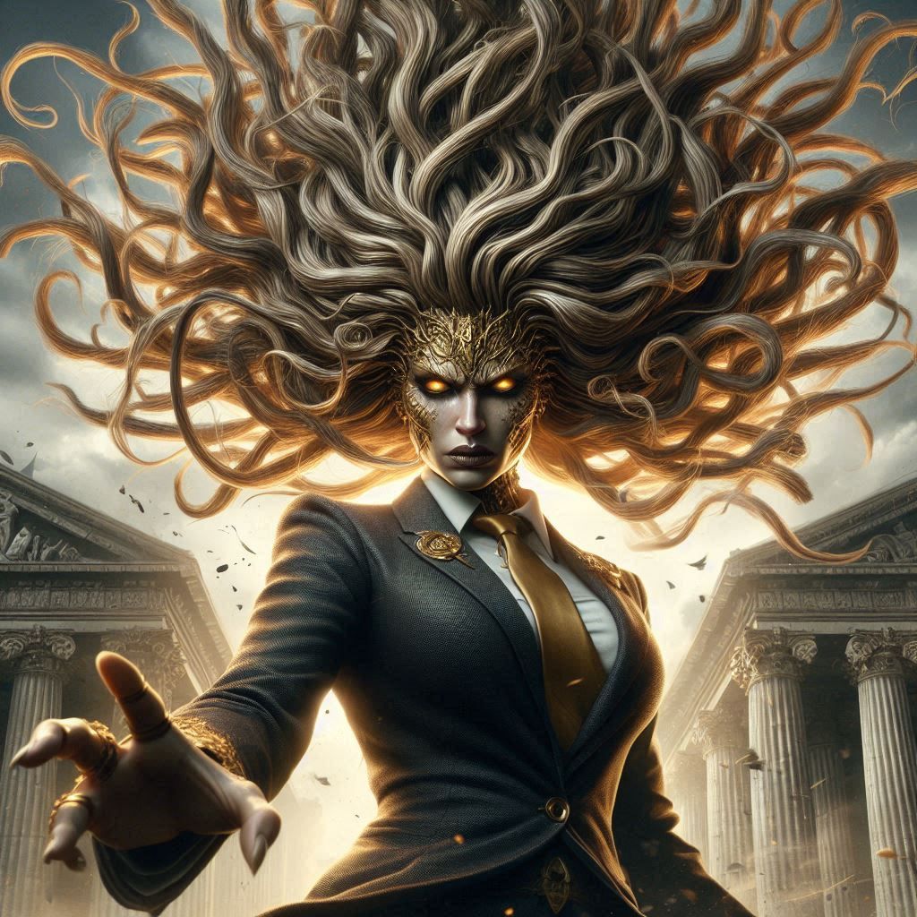 Classy Gorgon - AI Generated Artwork - NightCafe Creator