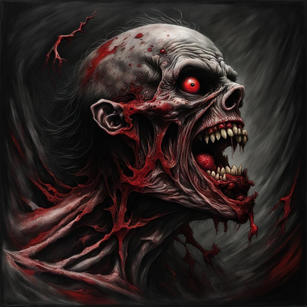 AI Art Generator: SCP-096 face