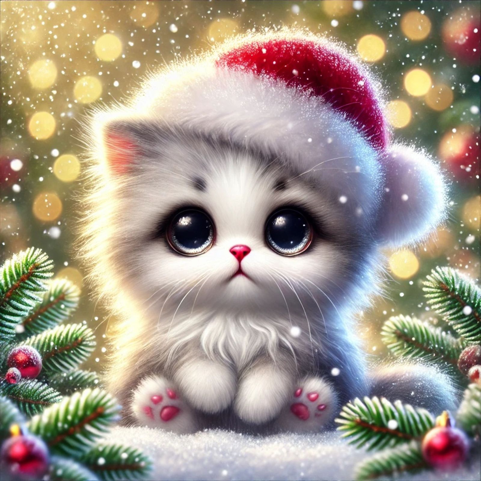 Christmas Kitten