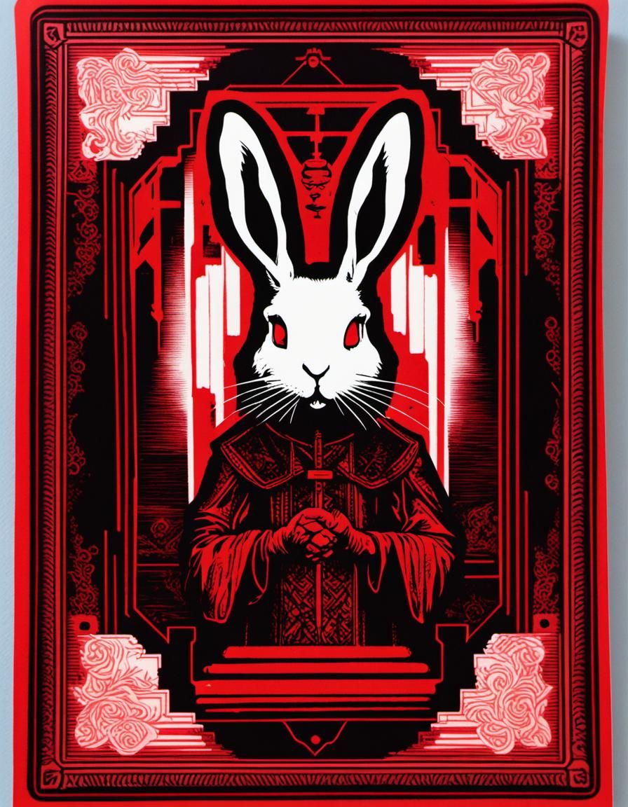 The ominous, black magic, black light, luminescent, Cult of the White ...