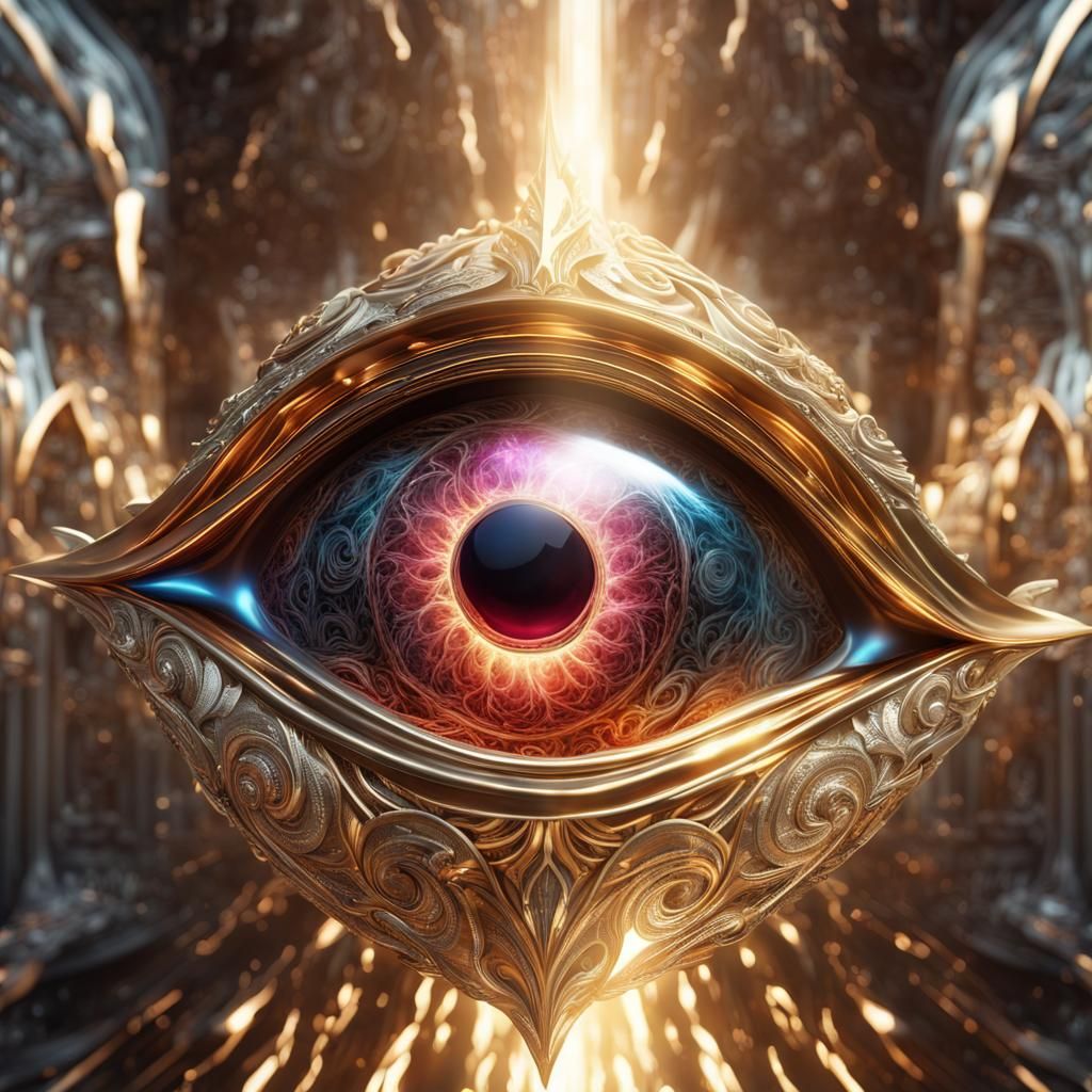 Gilded Eye - AI Generated Artwork - NightCafe Creator