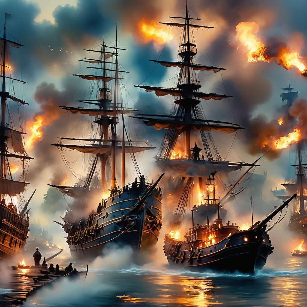 A naval battle