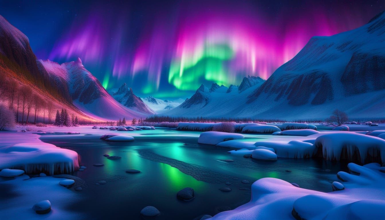 Aurora Borealis  by @Dorkish