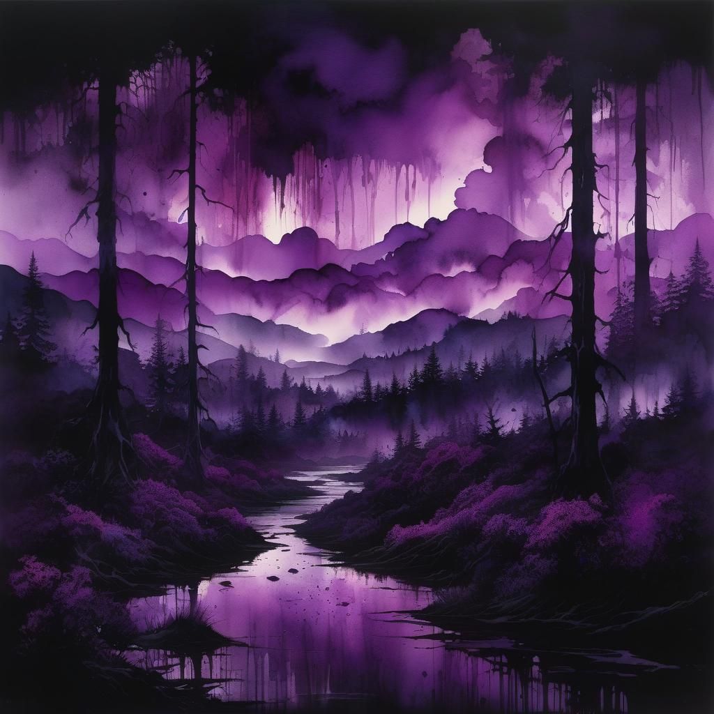 Purple Rain  by @Artez