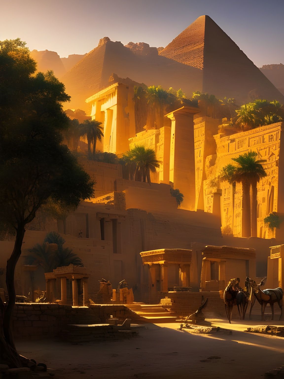 Ancient Egypt village  by @Vira