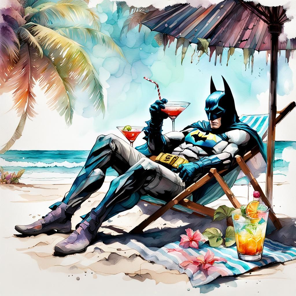 time off from fighting crime   by @cybr