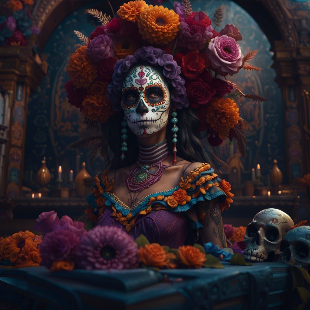 Dia de los Muertos  by @Jasmine Liu