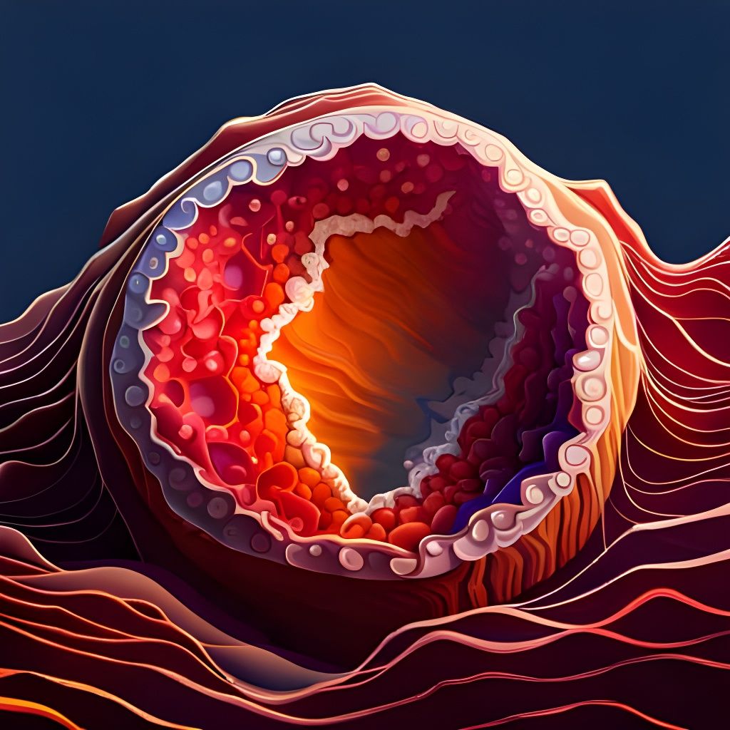 Cinnabar Geode AI Generated Artwork NightCafe Creator