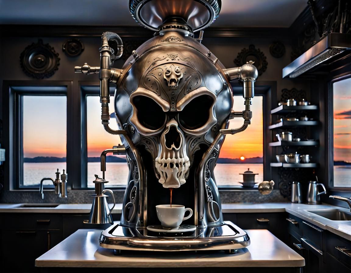 Skull Coffee Machine from Skullbucks Coffee  by @Matt