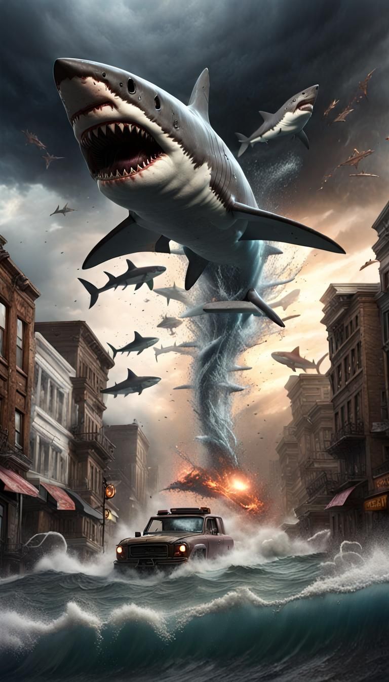 Sharknado  by @Xarir