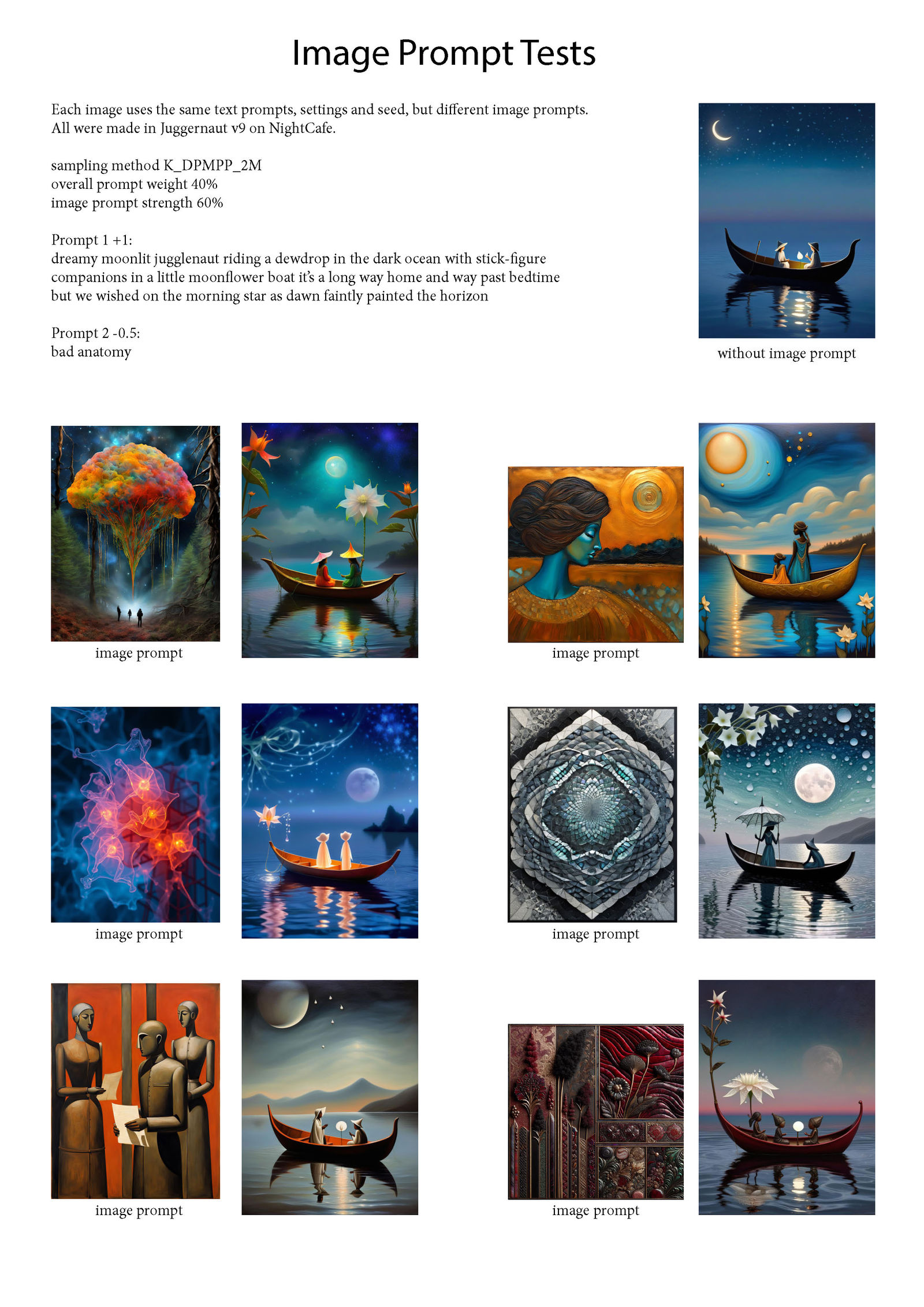 Dewdrop Image Prompt Tests Pt 1 - Style Method Only!!!