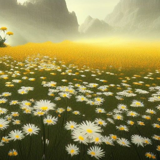 field of daisies