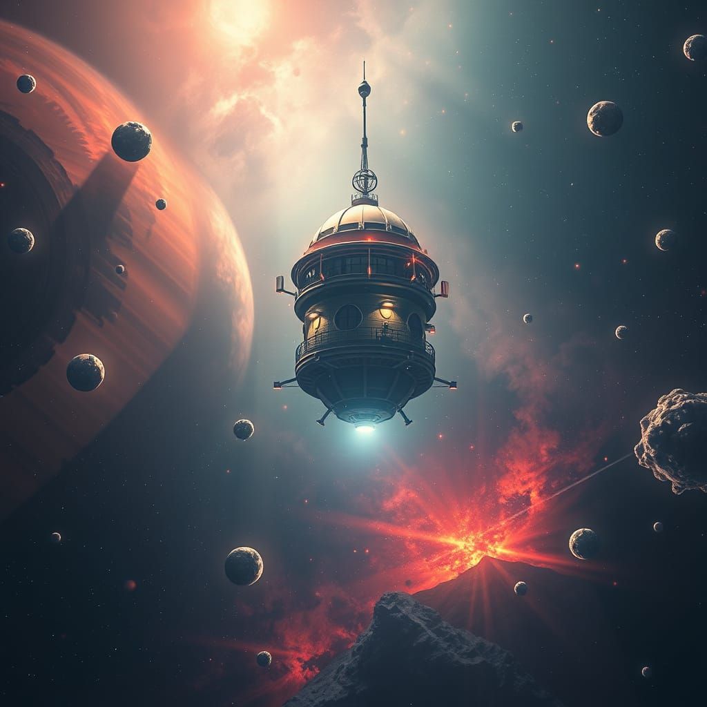 Space beacon  by @Cristina