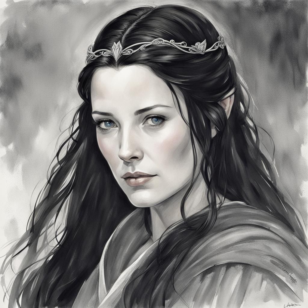 Arwen from Lord of the Rings - AI Generated Artwork - NightCafe Creator