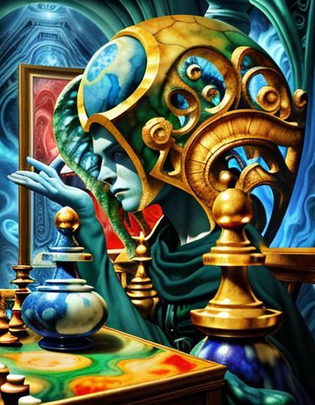 two blue jesters who lingers in the darkest mazes of GOD con...