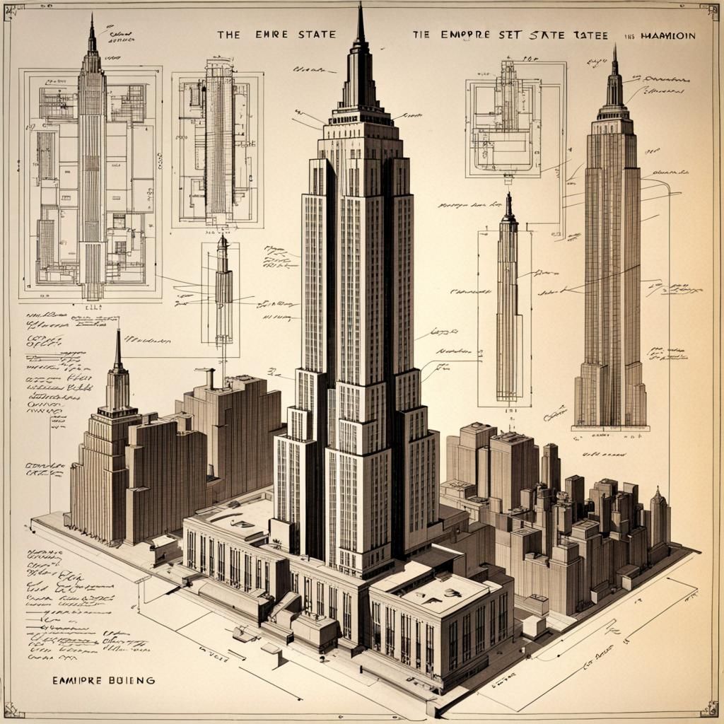 The Empire State Building designed by Shreve, Lamb & Harmon