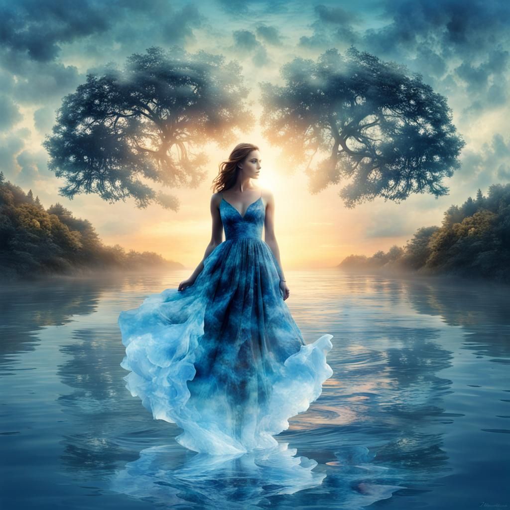 Water Dress - AI Generated Artwork - NightCafe Creator