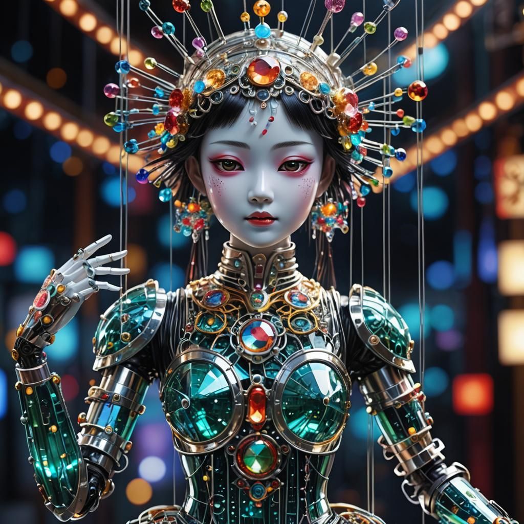 Cyber Marionette   by @AdvanceBegginerAIGenerator