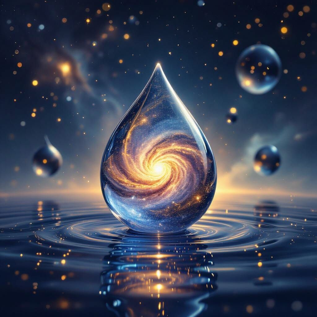 A water drop contains all the information about the universe and we know about only one drop, but there are ...  by @SK