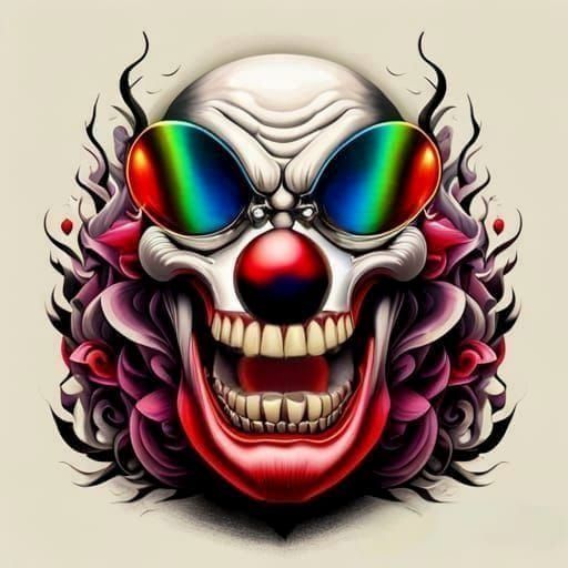 Trippy clown